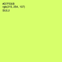 #D7FE6B - Sulu Color Image