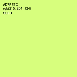 #D7FE7C - Sulu Color Image