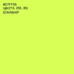 #D7FF55 - Starship Color Image
