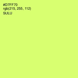 #D7FF70 - Sulu Color Image