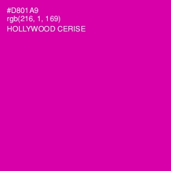 #D801A9 - Hollywood Cerise Color Image