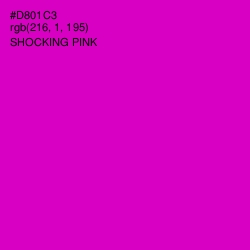 #D801C3 - Shocking Pink Color Image