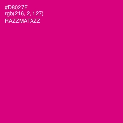 #D8027F - Razzmatazz Color Image