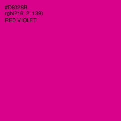 #D8028B - Red Violet Color Image