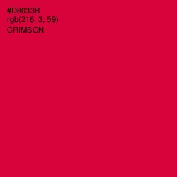 #D8033B - Crimson Color Image