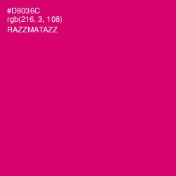 #D8036C - Razzmatazz Color Image