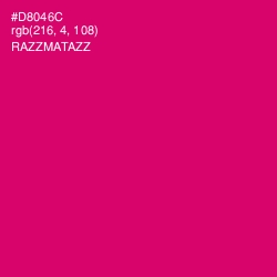 #D8046C - Razzmatazz Color Image