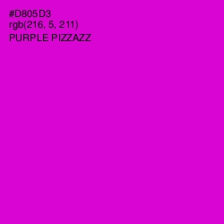 #D805D3 - Purple Pizzazz Color Image