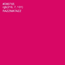#D80765 - Razzmatazz Color Image