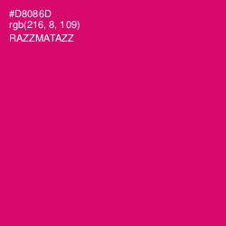 #D8086D - Razzmatazz Color Image