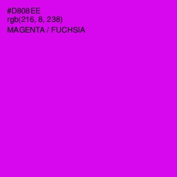 #D808EE - Magenta / Fuchsia Color Image