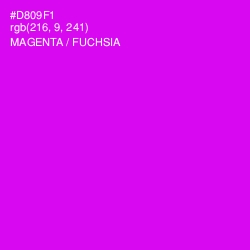 #D809F1 - Magenta / Fuchsia Color Image