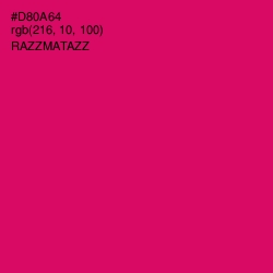 #D80A64 - Razzmatazz Color Image