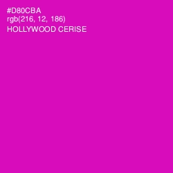 #D80CBA - Hollywood Cerise Color Image