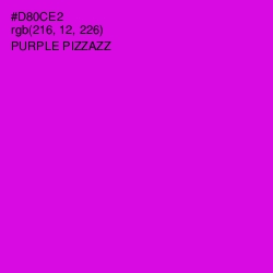 #D80CE2 - Purple Pizzazz Color Image