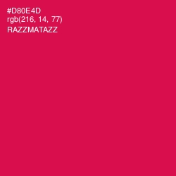 #D80E4D - Razzmatazz Color Image