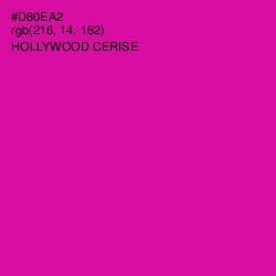 #D80EA2 - Hollywood Cerise Color Image