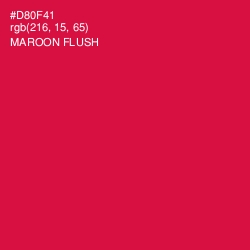 #D80F41 - Maroon Flush Color Image