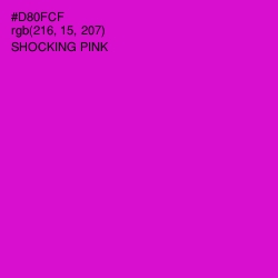 #D80FCF - Shocking Pink Color Image