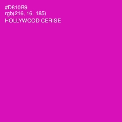 #D810B9 - Hollywood Cerise Color Image