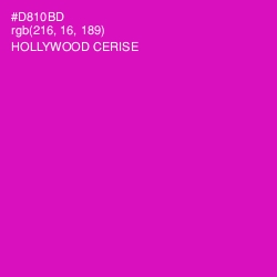#D810BD - Hollywood Cerise Color Image