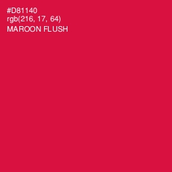 #D81140 - Maroon Flush Color Image