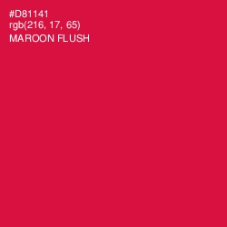 #D81141 - Maroon Flush Color Image