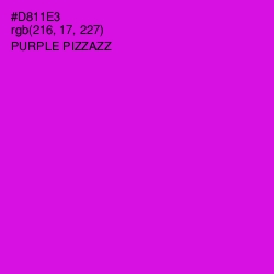 #D811E3 - Purple Pizzazz Color Image