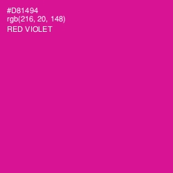 #D81494 - Red Violet Color Image