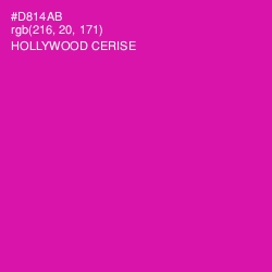 #D814AB - Hollywood Cerise Color Image