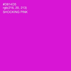 #D814D5 - Shocking Pink Color Image
