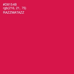 #D8154B - Razzmatazz Color Image