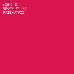 #D8154E - Razzmatazz Color Image