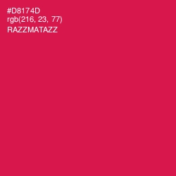 #D8174D - Razzmatazz Color Image