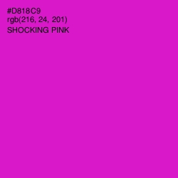 #D818C9 - Shocking Pink Color Image