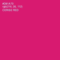 #D81A70 - Cerise Red Color Image