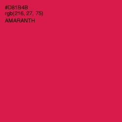 #D81B4B - Amaranth Color Image