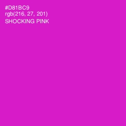 #D81BC9 - Shocking Pink Color Image