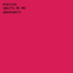 #D81C56 - Amaranth Color Image