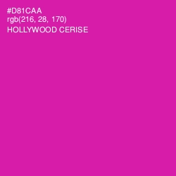#D81CAA - Hollywood Cerise Color Image