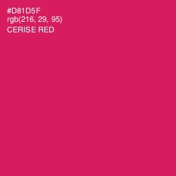 #D81D5F - Cerise Red Color Image