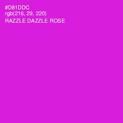 #D81DDC - Razzle Dazzle Rose Color Image