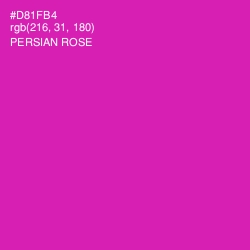 #D81FB4 - Persian Rose Color Image