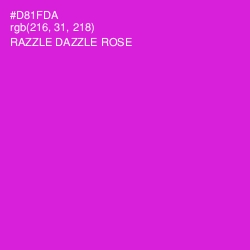 #D81FDA - Razzle Dazzle Rose Color Image