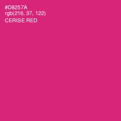 #D8257A - Cerise Red Color Image