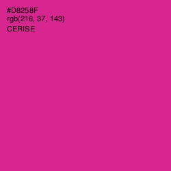 #D8258F - Cerise Color Image