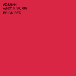 #D82644 - Brick Red Color Image