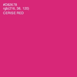 #D82678 - Cerise Red Color Image