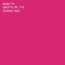 #D82770 - Cerise Red Color Image