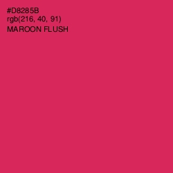 #D8285B - Maroon Flush Color Image